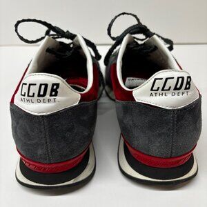 Golden Goose women's Gray, Red & White Low-Top Speakers